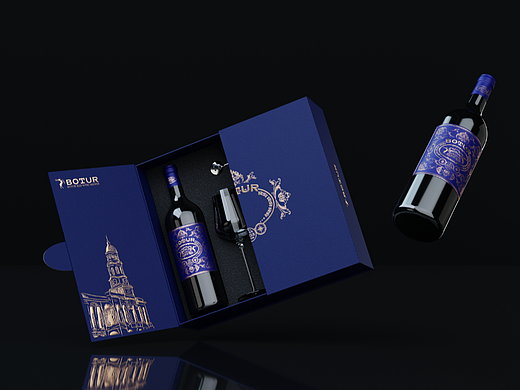 【blender】红酒-双开门精品盒包装渲染