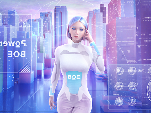 【你好,BOE】 京东方虚拟数字IP设计（个人主页-ZNjM5MjMxMTY=） - IP形象 - 站酷设计师甚力Research原创素材 - 站酷ZCOOL