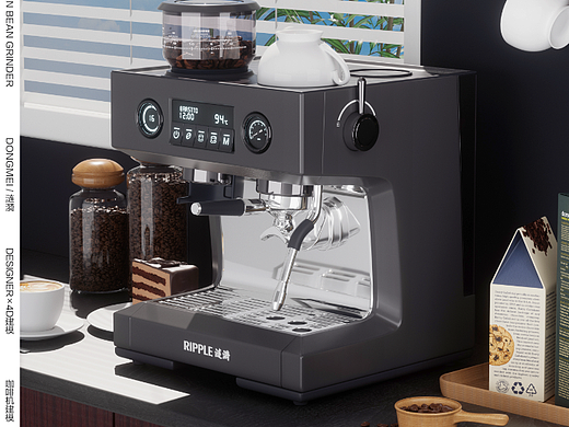 咖啡机创意海报（个人主页-ZNjM0NDM5MzY=） - 产品 - 站酷设计师涟漪且桔梗原创素材 - 站酷ZCOOL