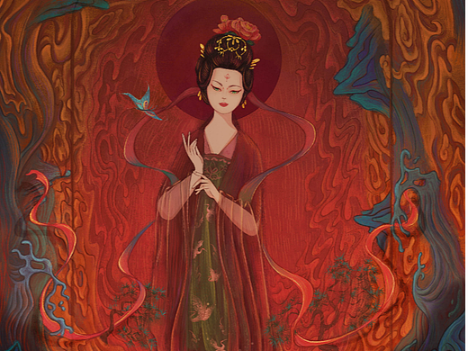 淳不是纯197原创绘本|聊斋绘本古风场景插画皮羊piyang325《原创ai