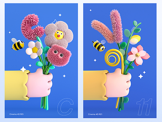 -摇曳 -3S材质+毛发渲染