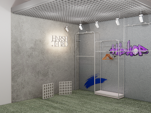 工业风软装直播间设计