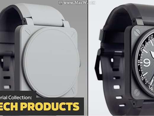 TechProducts Materials Collection Redshift Mac(GSG材质纹理C4D预设)