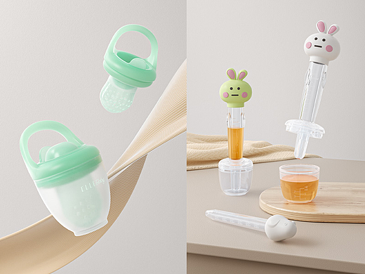 ELLE BABY/母婴类/蘑菇咬咬袋/兔子喂药器