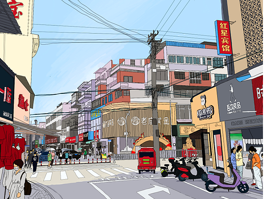 老家的街道-天门竟陵孝子里（个人主页-ZNjAwNzM5NTY=） - 其他 - 站酷设计师WF同学原创素材 - 站酷ZCOOL