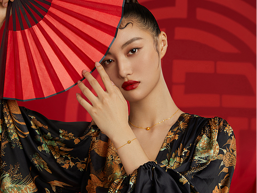 SHADOW 周大福『大福红』 珠宝首饰 产品人像摄影