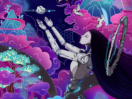 中国神话故事系列插画