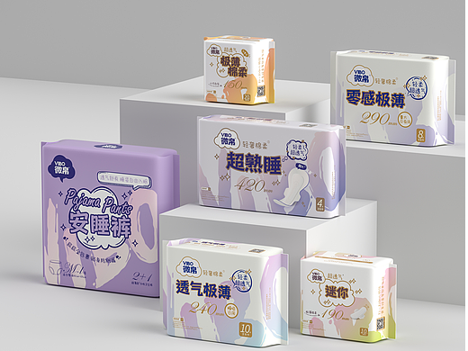 微帛卫生巾包装设计