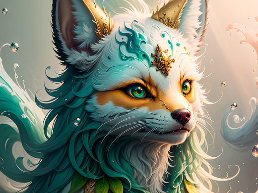 【AI绘画作品-121】狐仙