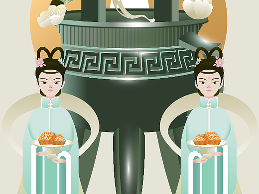 《举杯邀明月 共度中秋节》文创海报