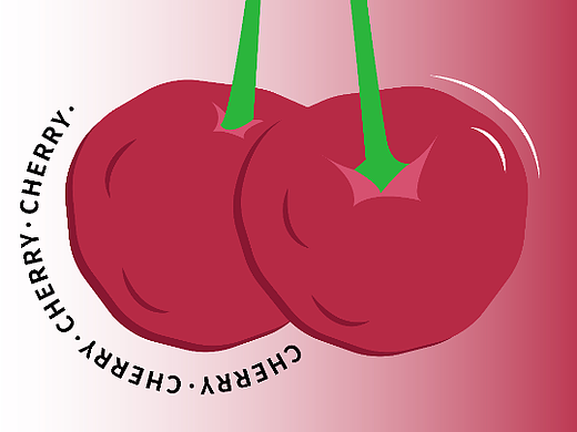 创意图形海报-03-其实我是樱桃