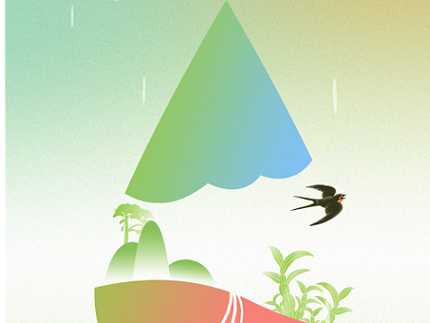 雨水节气 动画（个人主页-ZNjQ0MTU3Mjg=） - 商业插画 - 站酷设计师阿豆在忙原创素材 - 站酷ZCOOL