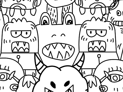 怪獸家族（個人主頁-ZNjQ5NzIyMTI=） - 創(chuàng)作習(xí)作 - 站酷設(shè)計師瑪卡巴馬卡原創(chuàng)素材 - 站酷ZCOOL