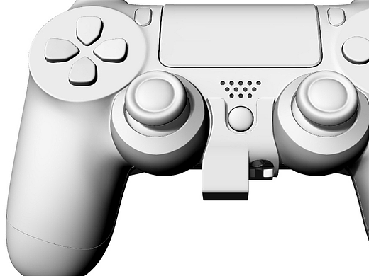 PS4拨片控制器游戏手柄模型
