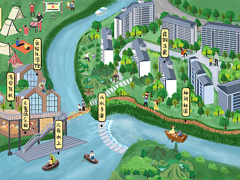手绘地图