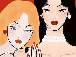 復古雜志風封面 臨摹練習