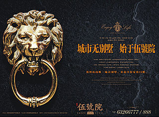 格物-伍号院报纸广告与楼书设计实物拍摄