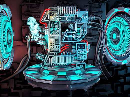 C4D小品建模渲染