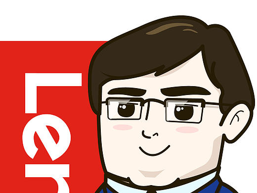 杨元庆卡通形象画作