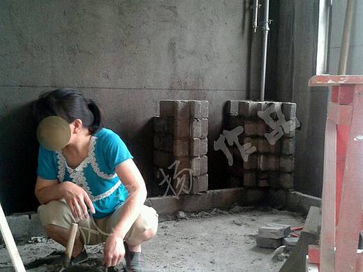 红砖砌橱柜哪家强，红砖砌筑橱柜多少钱一平米 砖砌橱柜浴室柜（个人主页-ZMTcyMDQxMDA=） - 家装设计 - 站酷设计师龙发装饰杨建锋原创素材 - 站酷ZCOOL