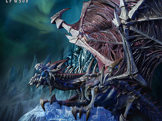 冰霜巨龙,翼展一米