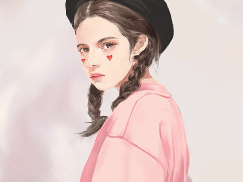 procreate人物厚涂（个人主页-ZNjEwNzE4Njg=） - 创作习作 - 站酷设计师玖壹晓羊原创素材 - 站酷ZCOOL