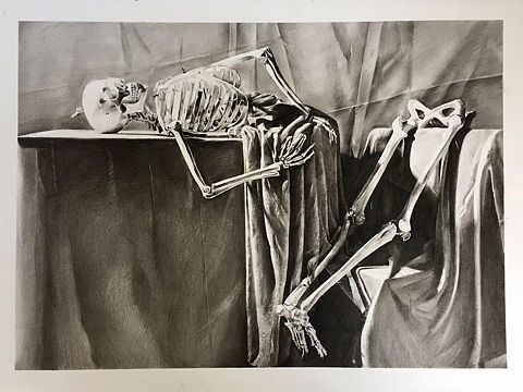 人體骨骼（膽小慎入）（個(gè)人主頁-ZNTgxODExODQ=） - 繪畫 - 站酷設(shè)計(jì)師starsssss原創(chuàng)素材 - 站酷ZCOOL