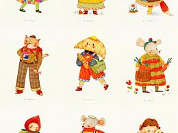 和小动物们在一起