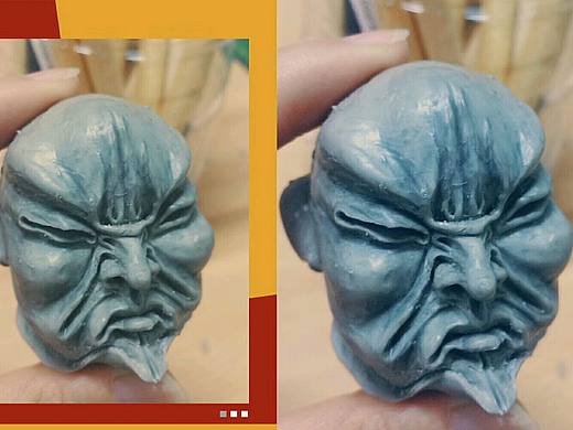 一组雕塑人物设计