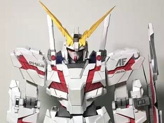 【纸模】高达独角兽 rx0