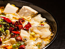 「美食摄影」藤椒豆花酸菜鱼