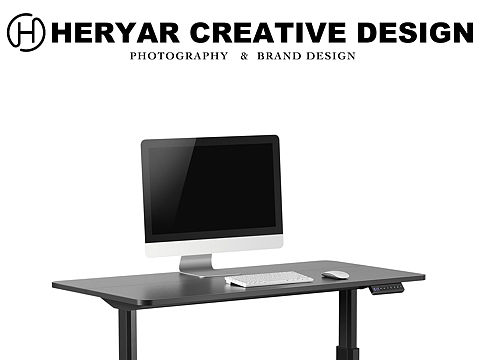 电脑升降桌拍摄