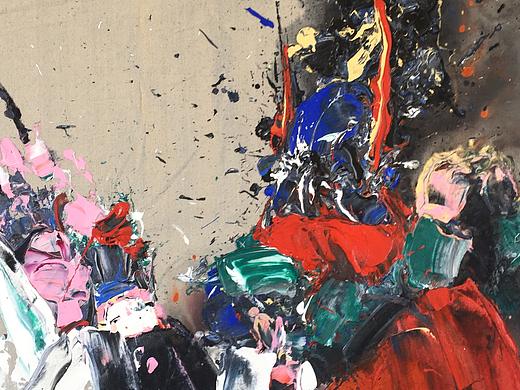 邓宇意象油画.锁五龙