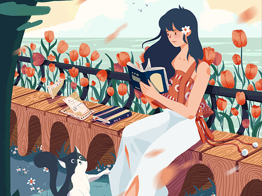 夏日河边（个人主页-ZNjEwMTMwNzY=） - 创作习作 - 站酷设计师Rennie_原创素材 - 站酷ZCOOL