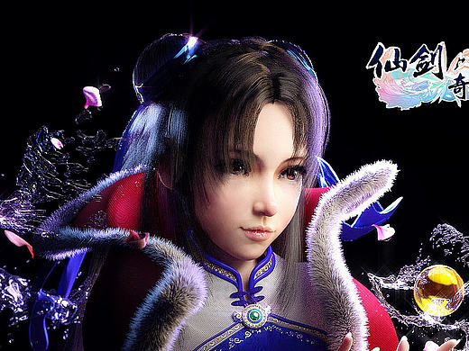 "灵"心慧性，"儿"女情长，"月"貌花庞，"如"梦一场 ---- 仙剑如梦