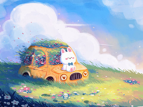 儿童插画场景