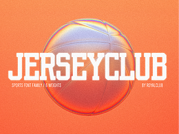 JERSEYCLUB 原创运动风字体