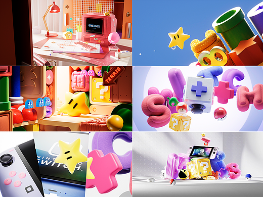 C4D产品动画 | 任天堂switch宣传视频