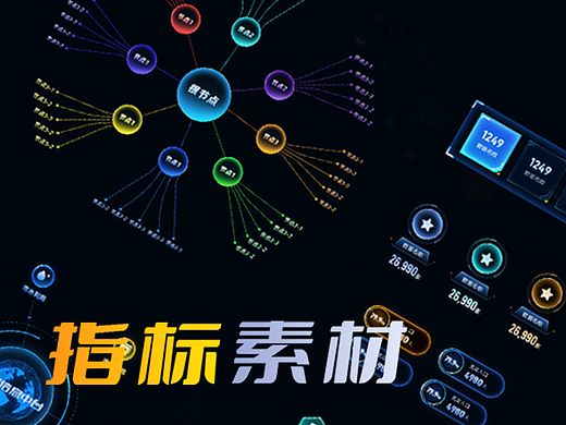 可视化指标素材组件