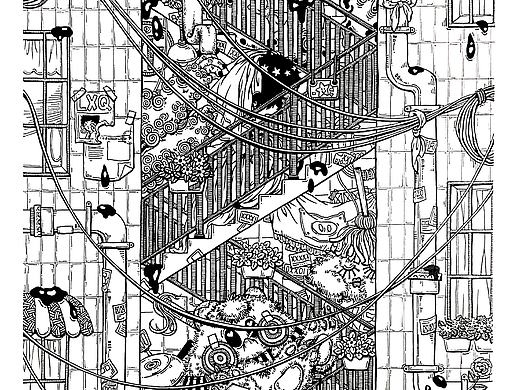 【原创插画】无尽楼梯①