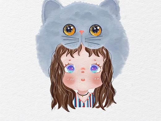 萌系原创插画小头像