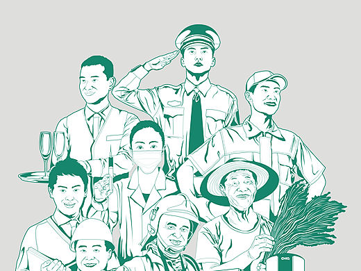 劳模很忙（五一劳动节为自己的广告狗生活点赞）（个人主页-ZMTYxNDEzMjg=） - 海报 - 站酷设计师湿湿的梦原创素材 - 站酷ZCOOL