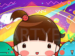 卡通形象设计－萌妹