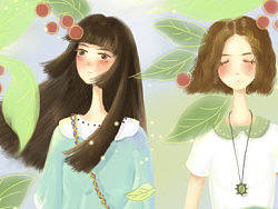 一组CG清新插画