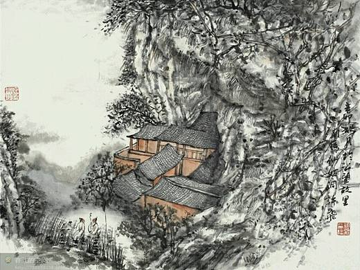 许飞国画作品