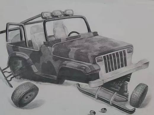 大学期间的写生作品