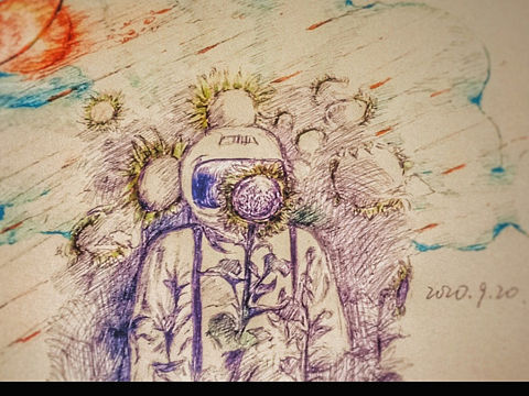 太空人（個人主頁-ZNDc5ODc5NTI=） - 藝術(shù)插畫 - 站酷設(shè)計師mi杰原創(chuàng)素材 - 站酷ZCOOL