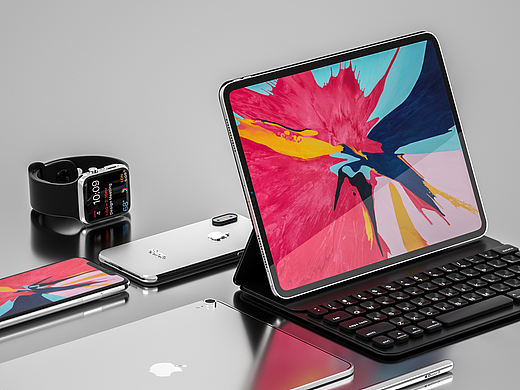 iPad  电子设备 平板 场景 渲染 iPhone 