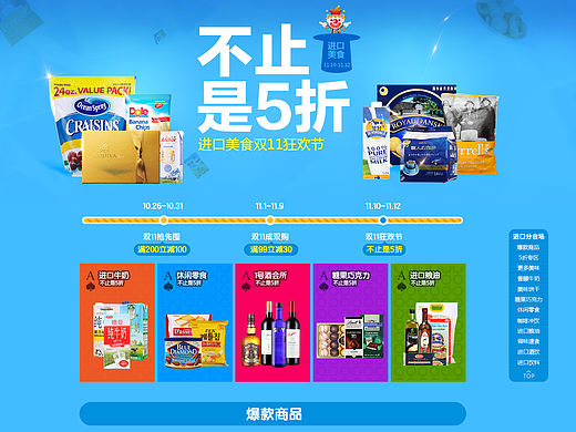 1号店双11进口食品 20151111
