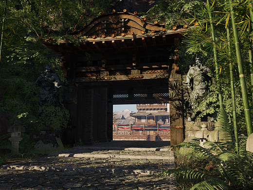 场景/模型:寺庙